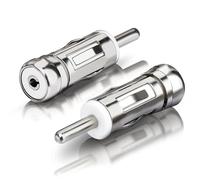 Bingfu Adaptador Antena Radio Coche ISO - DIN Conector Antena Coche (Paquete de 2) para Receptor Estéreo de Unidad Principal de Radio de Audio de Automóvil de Vehículo
