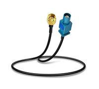 Bingfu Adaptador de Antena Coche Fakra Z Macho a SMA Macho 30 cm para Coche Estéreo Android Unidad Principal Navegación GPS FM AM Radio Sirius XM radio satelital 4G LTE Tel Telemática Módulo Bluetooth