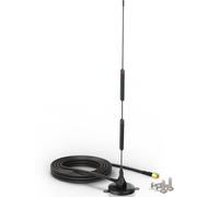 Bingfu Antena 4G LTE MIMO Externa 10dBi con Conector SMA Macho y Base Magnética, Cable 3Metros para Router Móvil, Hotspot, Puntos de Acceso, CPE, Dispositivos IoT y Puerta de Enlace Celular