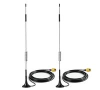 Bingfu Antena 4G LTE SMA MIMO 7dBi Base Magnética 2-Pack para Router | Antena 4G Compatible Con Orange, Vodafone, Yoigo, Huawei, Netgear, Módem, Puerta Enlace, Cámara Seguimiento