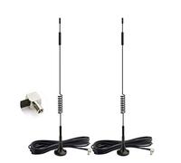 Bingfu Antena 4G LTE TS9 Antena 7dBi Base magnética Antena de red externa (paquete de 2) compatible con Vodafone EE O2 Three Netgear Huawei MiFi Hotspot Router USB módem tarjetas aéreas y enrutadores