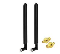 Bingfu Antena celular 5G 4G LTE 600-4900MHz 2dBi omnidireccional, conector SMA macho + adaptador TS9 para routers 5G LTE, CPE, dispositivos IoT, paquete de 2