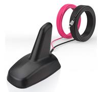 Bingfu Antena Coche Aleta Tiburón FM/Am,IP65,Cable 5m,Alta Gain 17-23 dB