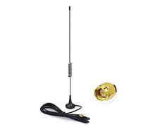 Bingfu Antena Dab Coche SMA Macho Magnética Cable 5m Cable | Antena con Amplificador Receptor y Extensión para Radio DAB, Compatible con Pure Pioneer Alpine Clarion