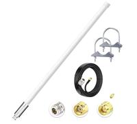 Bingfu Antena de helio Lora de 5.8 dBi 915 MHz de 31.5 pulgadas, cable de baja pérdida ALSR240, 10 pies, compatible con Nebra Bobcat 300 Cal-Chip Syncrobit RAK V2 SenseCAP M1 HNT Miner Hotspot LoraWan