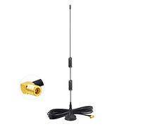 Bingfu Antena de Radio Dab de Coche Conector Macho SMB Base Magnética Compatible para Sintonizador Radio Dab Pioneer Pure Highway Alpine Blaupunkt TechniSat Yamah Unidad Principal