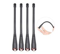 Bingfu - Antena de radio de dos vías VHF UHF 136-174 MHz 400-470 MHz Radio de mano de dos vías Walkie Talkie SMA hembra Soft Antenas 4-Pack para Kenwood Wouxun Baofeng BF-F8HP UV-5R UV-82 BF-888S GT-3