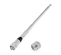 Bingfu Antena de radio de jamón VHF UHF de doble banda 136-174 400-470 MHz 5 secciones telescópicas de alta ganancia antenas para Kenwood Wouxun Baofeng BF-F8HP UV-5R UV-82 BF-888S