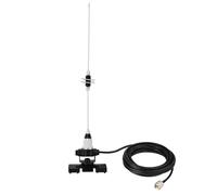 Bingfu Antena de Radio Móvil VHF UHF de Banda Dual (136-174 MHz y 400-460 MHz), con Soporte de 39 cm y Conector PL259, Cable de 5 m para Radios Bidireccionales y Dispositivos de Comunicación Amateur