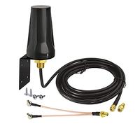 Bingfu Antena Exterior 4G LTE 5dBi Impermeable SMA Hembra a Doble TS9 Cable | Impermeable Montaje en Pared con Cable Divisor Compatible con GSM 3G 4G LTE Router Gateway Cellular Trail Camera