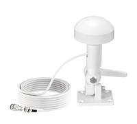 Bingfu Antena GPS Marina Barco Externa de Navegación GPS Antena con Cable de 5 m con Soporte Compatible con Barco Sistema de Navegación GPS Marino Unidad Módem Receptor Transductor Explorador Sonda