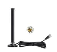 Bingfu Antena Móvil Ham Doble Banda VHF UHF (136-174MHz 400-460MHz) 2.5/3.5dBi, Antena Fibra Vidrio con Base Magnética y Cable RG58 de 5m, Conector PL259 Macho para Radio Amateur de Coche y Barco