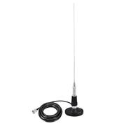 Bingfu Antena Móvil VHF 136-174MHz, Antena Radioaficionado para Vehículos 50cm con Base Magnética, Conector PL259 y Cable Coaxial 5m, para Comunicación Bidireccional y Dispositivos de Radioaficionado