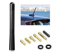 Bingfu Antena Radio Coche Antena Topper para Coche Tornillos de M4.0 M5.0 M6.0 12cm Black Corto Antena FM Am Estéreo Reemplazo para la Mayoria de los Automoviles