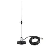 Bingfu Antena Radio Móvil Banda Dual VHF UHF 136-174MHz y 400-460MHz Antena Radioaficionado Vehículos 39cm con Base Magnética Conector PL259 y Cable 5m para Radio Bdireccionales y Dispositivos Amateur