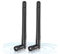 Bingfu Antena WiFi de Banda Dual 3dBi SMA Macho (Paquete de 2) para Enrutador WiFi, Tarjeta de Red Inalámbrica, Adaptador USB, Cámara IP de Seguridad, Monitor de Videovigilancia, Sistema Bluetooth