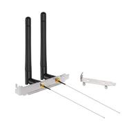 Bingfu Antena WiFi de doble banda 2.4GHz 5GHz 5.8GHz 3dBi MIMO RP-SMA macho + 2 cables u.fl a Rp-SMA de 12 pulgadas + soporte de ranura PCIe para router WiFi inalámbrico Mini PCI Express PCIE