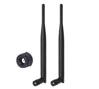 Bingfu Antena WiFi Doble Banda 2.4GHz 5GHz 5.8GHz 6dBi MIMO Antena Macho RP-SMA (2-Paquete) para Puerta de Enlace Enrutador WiFi Tarjeta de Red Inalámbrica Mini PCI Express PCIE Adaptador USB WiFi