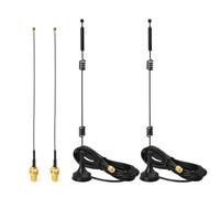 Bingfu Antena WiFi Doble Banda 2.4GHz 5GHz 5.8GHz RP-SMA MIMO 9dBi Base Magnética,Cable Pigtail15cm Hembra RP-SMA (2-Paquete) para Intel Fenvi Tarjeta de Red Inalámbrica Mini PCI Express PCIE