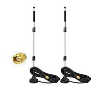 Bingfu Antena WiFi Doble Banda 9dBi MIMO RP-SMA Base Magnética Pack 2