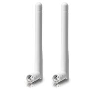 Bingfu Antena WiFi RP-SMA Doble Banda 2.4GHz 5GHz 5.8GHz 3dBi Antena MIMO (Paquete de 2)para Enrutador WiFi Tarjeta de Red Inalámbrica Adaptador USB Seguridad Cámara IP Video Vigilancia Monitor Blanco