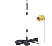 Bingfu Antena WiFi SMA Macho Doble Banda 9dBi Base Magnética | Antena WiFi 2,4/5/5,8GHz para Cámara Seguridad, Cámara Visión Trasera Camión Remolque y Monitor Inverso