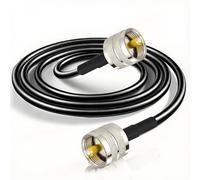 Bingfu Cable coaxial PL259 Cable antena CiBi 3m UHF PL-259 macho a macho baja pérdida RG58 50 Ohm para Tosmeter CB Twayrdio CB Potencia SWR Medidor Amplificador lineal Carga Ficticia Radio Amateur