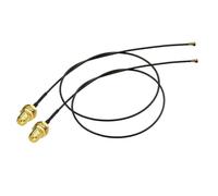 Bingfu Cable Extension WiFi M.2 NGFF a RP-SMA Hembra 25cm Pack 2 | Cable Extensión Antena WiFi Para Intel M.2 Interfaz NGFF Tarjeta Red Inalámbrica Montaje Mamparo Adaptador