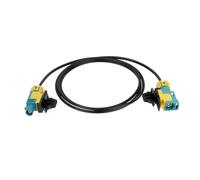 Bingfu Cable Fakra Z Alargador Impermeable Fakra Z Hembra a Macho, Adaptador Antena Coche RG174 de 1 Metro para Nnavegación GPS, Unidad Principal, Radio FM/Am, Sirius XM, 4G LTE y Sistemas Bluetooth