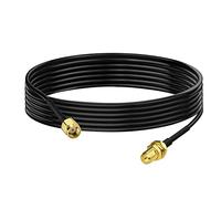 Bingfu - Cable RP-SMA alargador de antena WiFi de 2 m adaptador de RP-SMA macho a hembra RG174 para extensión Telesurveillance Router WiFi Cámara Seguridad IP Tarjeta de red inalámbrica Mini PCI
