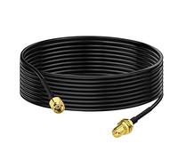Bingfu - Cable RP-SMA alargador de antena WiFi de 3 m adaptador de RP-SMA macho a hembra RG174 para extensión Telesurveillance Router WiFi Cámara Seguridad IP Tarjeta de red inalámbrica Mini PCI