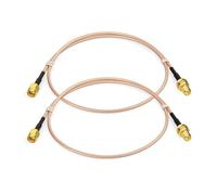 Bingfu Cable WiFi RP-SMA Macho a Hembra Mamparo Coaxial 60cm Paquete 2