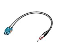 Bingfu Fakra a DIN Cable Adaptador Antena Radio Coche, Convertidor de Dual Fakra a DIN Macho (Motorola), Cable Adaptador Coaxial FM/AM de 30 cm para Receptor Estéreo de Repuesto