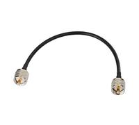 Bingfu Radio CB Cable Coaxial de Extension de Adaptador de UHF PL259 Macho a Macho de RG58 30cm / 1pies Cable de Antena para Radioaficionado Radio Móvil Medidor de Potencia SWR Amplificador Lineal