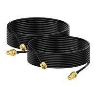 BINGFU RP-SMA Cable macho a RP-SMA hembra, 3 m, RG174, cable coaxial de antena WiFi, 2 unidades para tarjeta de red inalámbrica Mini PCI Express PCIE, adaptador USB, WiFi, router Booster, cámara IP