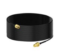 Bingfu RP-SMA Macho a Hembra Cable de Extensión de Antena WiFi 10Metros Montaje en Mamparo Cable Coaxial RG174 para Enrutador WiFi Cámara de Seguridad Adaptador de Tarjeta de Red Mini PCI Express PCIE