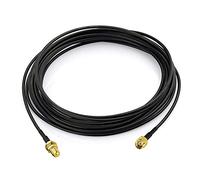 Bingfu RP-SMA macho a RP-SMA hembra Bulkhead Mount RG174 WiFi Antena Cable de extensión 5 m/16.5 pies para Wireless Mini PCI Express PCI-E tarjeta de red USB WiFi adaptador WiFi Router Booster IP cámara