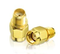 Bingfu RP-SMA Macho a SMA Hembra Adaptador de Conector de Antena (paquete de 2) para Controlador de Drones FPV Enrutador WiFi Adaptador Tarjeta de red PCIE Cámara de Seguridad 4G LTE cámara de Rastreo