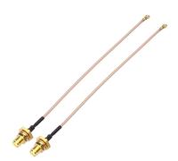 Bingfu SMA Bulkhead Hembra RG178 Pigtail Cable Adaptador Antena WiFi 30 cm (paquete de 2) para Tarjeta de Red Inalámbrica Mini PCI Express PCIE Adaptador WiFi Router FPV UAV Drone Controller