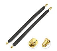 Bingfu SMA Cable Pasante de Ventana 30CM SMA Macho a Hembra Pasante de Ventana de Cable Plano para LoRa Antena 4G LTE Antena de Minero de Helio, 2 Paquete