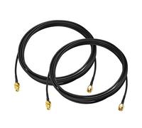 Bingfu SMA Macho a SMA Hembra Bulkhead Mount RG174 Cable 3 m/10 pies (2 Unidades) para 4G LTE Wireless Router teléfono Celular señal Booster Cellular Amplificador RTL SDR USB ADS-B Receptor