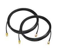 Bingfu SMA Macho a SMA Hembra Montaje en Mamparo Cable Extensión RG174 de 3 m (2 piezas) Compatible con Receptor Celular Móvil Módem Puerta de Enlace Enrutador 4G LTE
