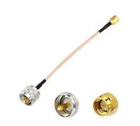 Bingfu SMA Macho a UHF PL-259 Macho Cable Coaxial 15cm RG316 Cable de Extensión de Antena Compatible con Wouxun Baofeng Quasheng Linton Walkie Talkie Two Way Amateur Radios Handheld Antena