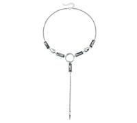 BINGGA Collar de cadena geométrica en forma de Y, diseño versátil, cadena de clavícula, adecuado para looks casuales o formales, a la moda