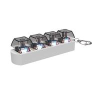 BINGGA Llavero con luz LED para clics, probador de teclas para adultos, clics, llavero de luz LED, juguete mecánico