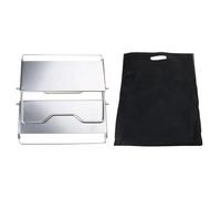 BINGGA Mesa de barbacoa de acero inoxidable, mesa de camping portátil, mesa plegable para exteriores, mesa de barbacoa