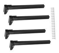 BINGGA Patas de metal de repuesto de 20 cm/25 cm/30 cm/35 cm para mesas de centro de oficina, mesa de laptop, patas plegables de mesa, 4 unidades