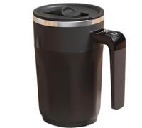 BINGGA Taza giratoria eléctrica con tapa deslizante, mezclador de bebidas con pantalla de temperatura, mezclador de bebidas de gran capacidad