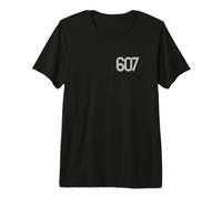 Binghamton New York 607 American Área Código Gráfico Camiseta Premium