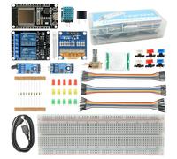 Binghe ESP-32-Placa de Desarrollo Kit Básico de Inicio, Kit ESP32 con OLED, sensores, módulos de Pantalla Breadboard Compatible con Arduino